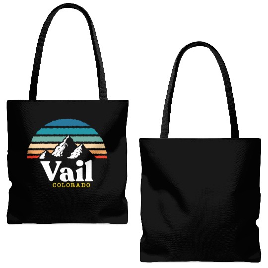 Vail Colorado Usa Ski Resort 1980S Retro Gift Tote Bags (AOP)
