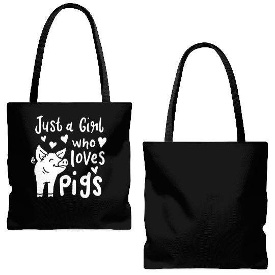 Pig Pig Lover Farmer Tote Bags (AOP)