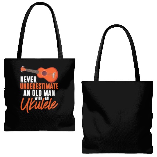 Ukulele Design for a Uke Player Cool Musician Tote Bags (AOP)