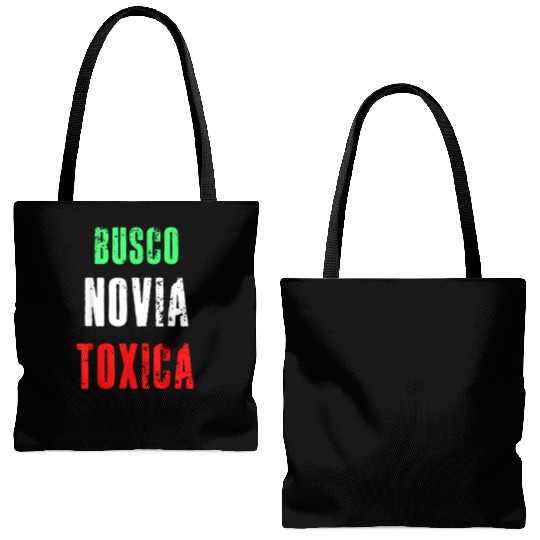Busco Novia Toxica Sarcastic Mexican Cinco de Mayo Tote Bags (AOP)