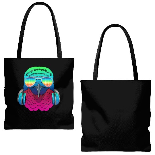 Hummingbird Music DJ - Bird Collection Tote Bags (AOP)