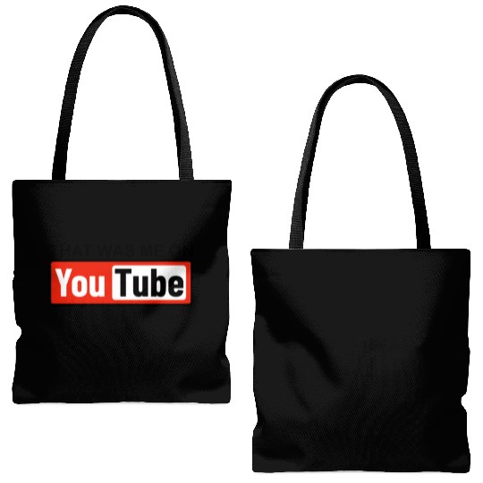 THAT WAS ME ON YouTube Tote Bags (AOP)
