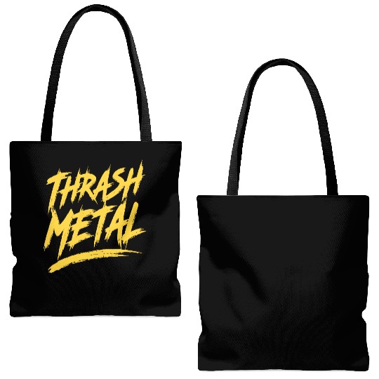 Thrash Metal Tote Bags (AOP)