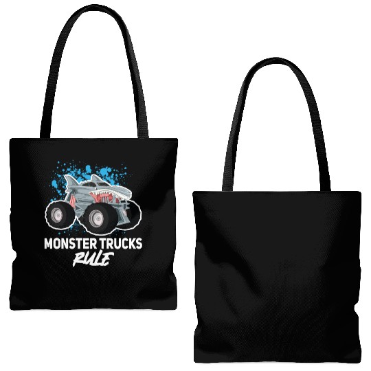 Monster Trucks Rule... Monster Truck Tote Bags (AOP)