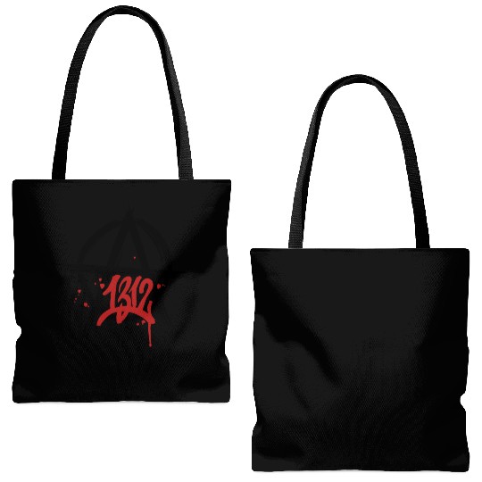 ACAB 1312 Anarchy symbol Tote Bags (AOP)