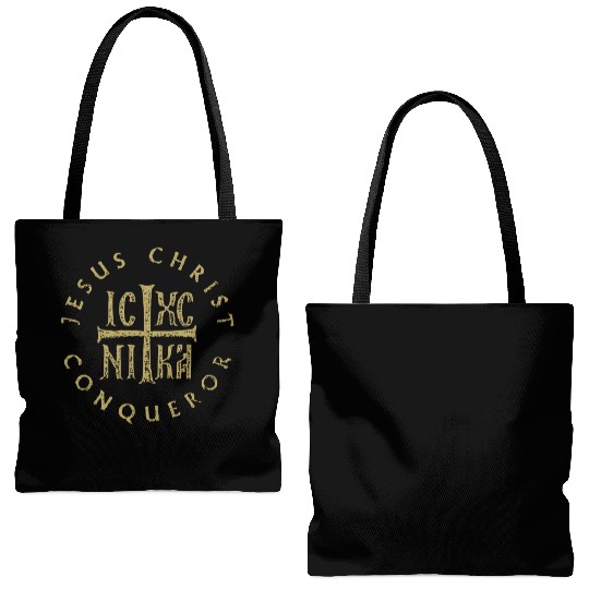 Icxc Nika Cross Orthodox Christian Jesus Christ Co Tote Bags (AOP)