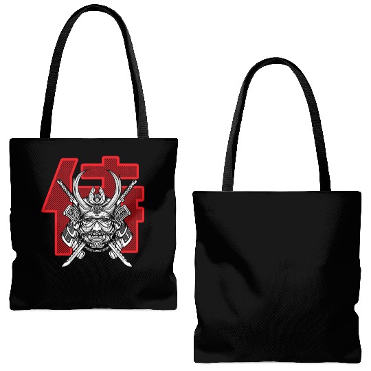 samurai shogun Tote Bags (AOP)