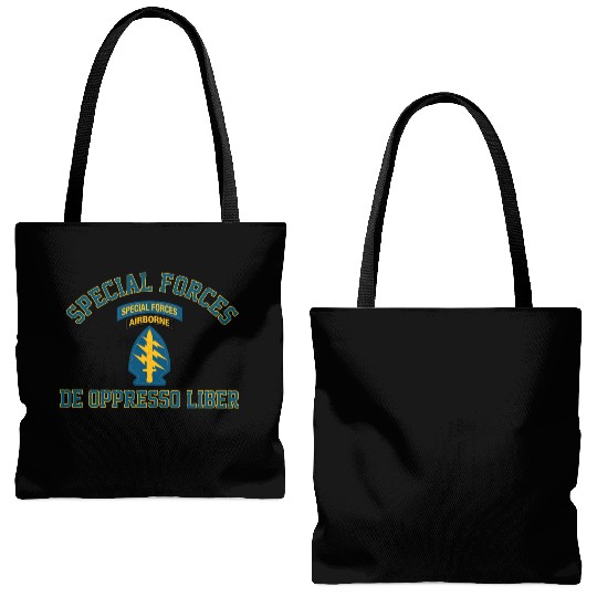 Army Special Forces Green Beret Tote Bags (AOP)