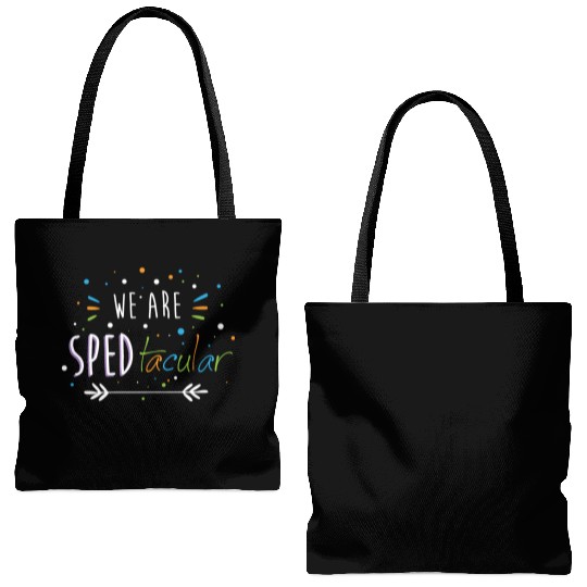 SPED Teacher We Are SPEDtacular Tote Bags (AOP)