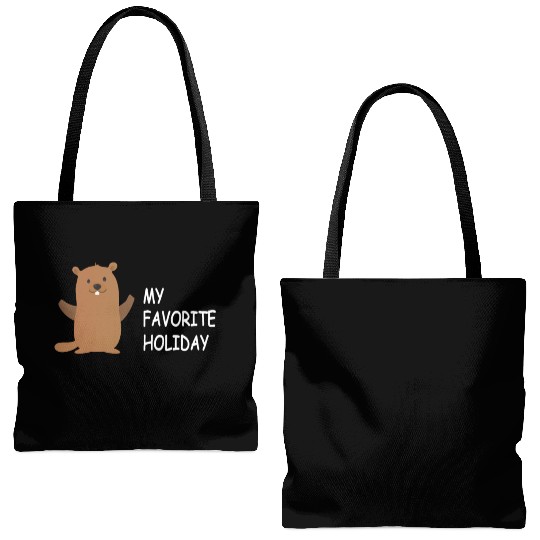 Groundhog Groundhog Day - My Favorite Holiday Tote Bags (AOP)