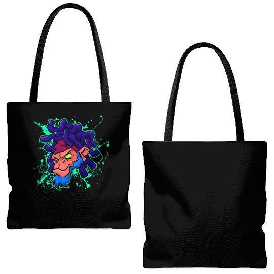 monkey gorilla face design Tote Bags (AOP)