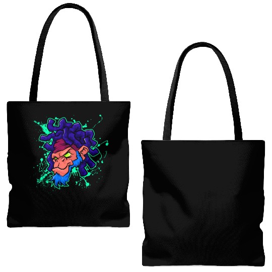 monkey gorilla face design Tote Bags (AOP)