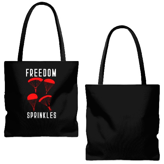 Paratrooper Freedom Sprinkles Airborne Military So Tote Bags (AOP)