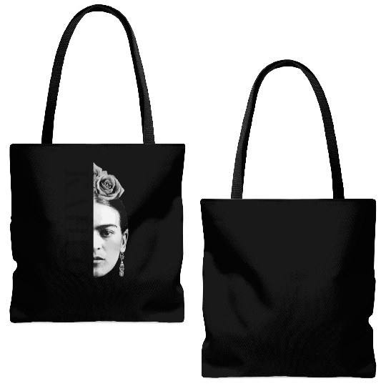 Frida Kahlo Split Portrait Gift Tote Bags (AOP)