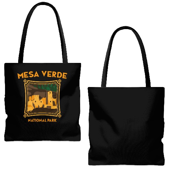 Mesa Verde National Park Novelty Graphic Design Tote Bags (AOP)