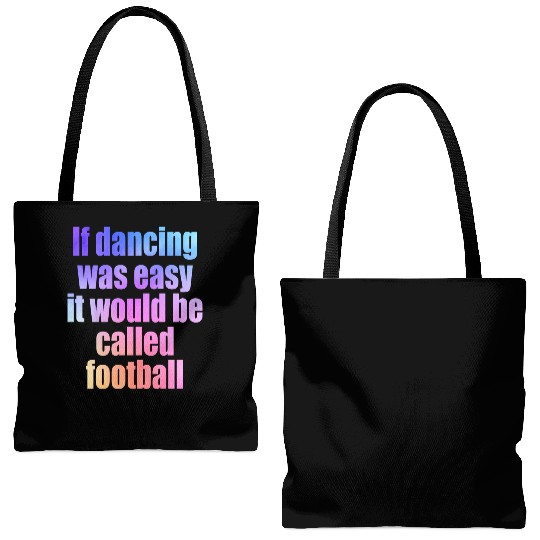 Dance school dance lessons dancing couple Football Tote Bags (AOP)