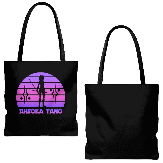 Ahsoka tano - Synthwave Tote Bags (AOP)