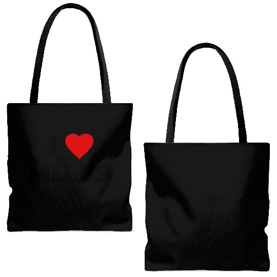 I Love Milfs Tote Bags (AOP)