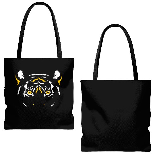 Tiger Face Tote Bags (AOP)