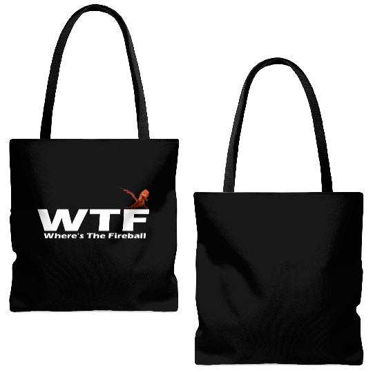 WTF Where's The Fireball Tote Bags (AOP)