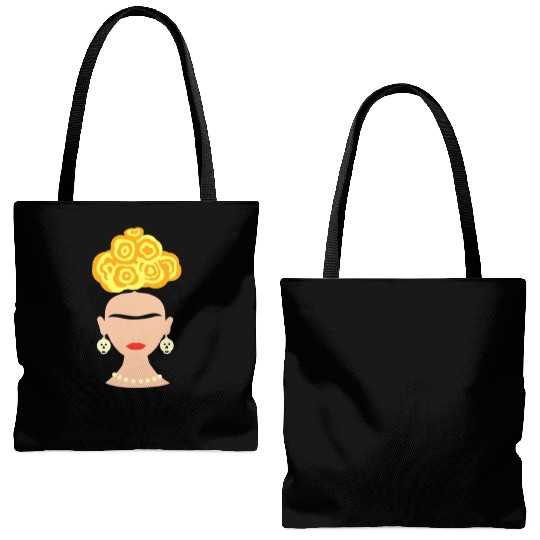 Viva Frida Kahlo Art Print Tote Bags (AOP)