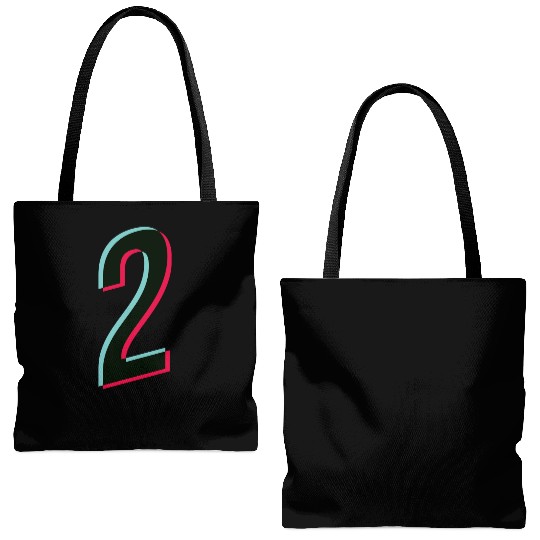 2 - jersey number - Tiktok glitch Tote Bags (AOP)