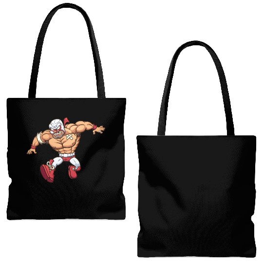 Mexican wrestler Tote Bags (AOP)