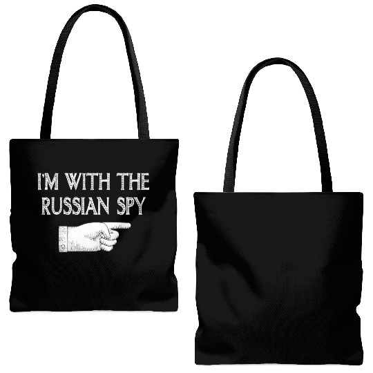 I'm With Russian spy Matching Halloween Costume Tote Bags (AOP)