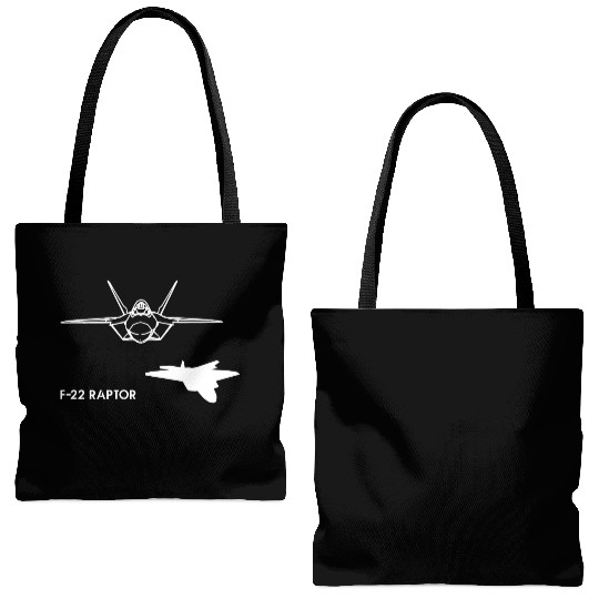 Lockheed Martin F-22 Raptor Tote Bags (AOP)