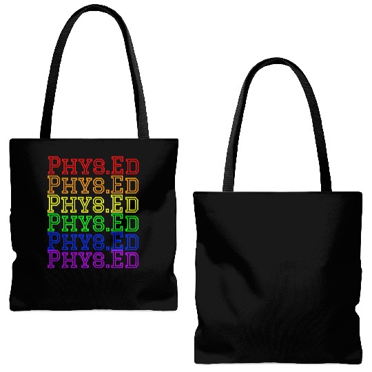 Physical Education Teacher- Rainbow Phys.Ed Tote Bags (AOP)