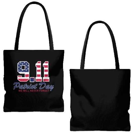 Patriot Day Never Forget 9 11 Anniversary Tote Bags (AOP)