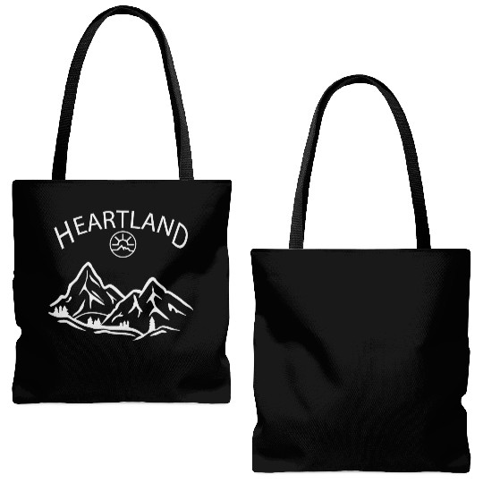 heartland ranch, heartland Tote Bags (AOP)