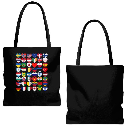 Flags of the Countries of the World International Tote Bags (AOP)