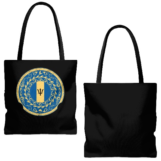 Barbados Trident Tote Bags (AOP)