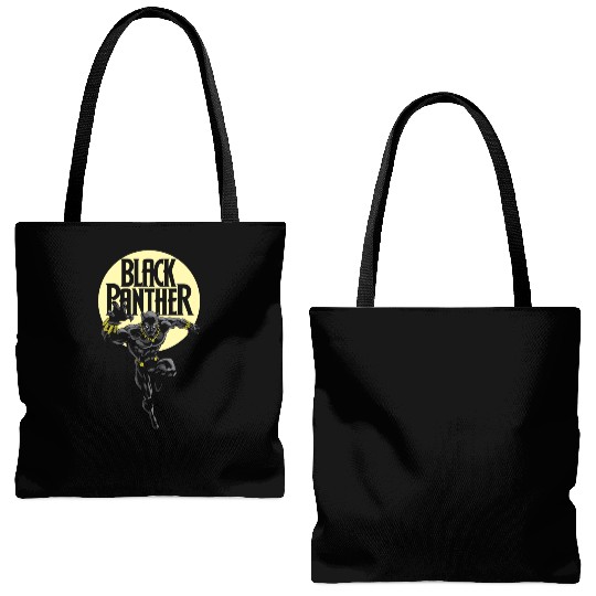 Black Panther Tote Bags (AOP)
