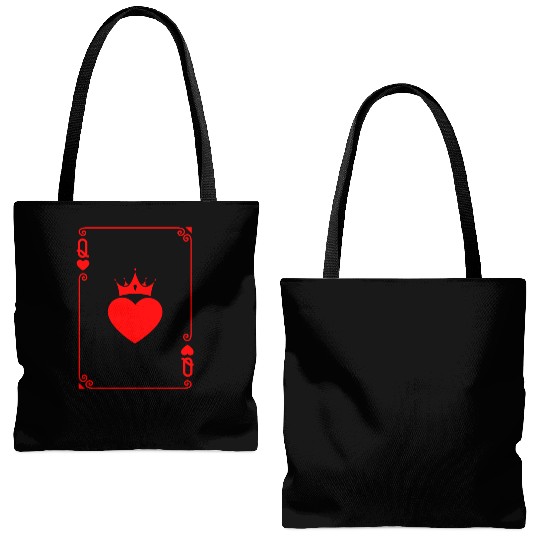 Queen of Heart King Queen Couple Halloween Costume Tote Bags (AOP)