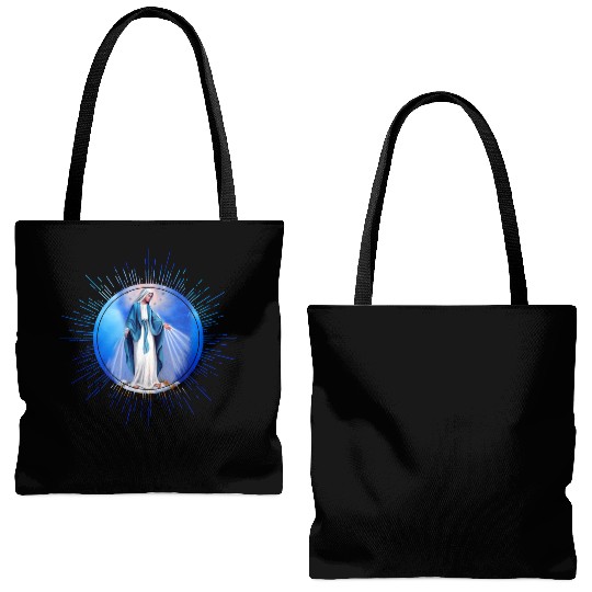 Virgin mary madonna maria ave maria catholic bibel Tote Bags (AOP)