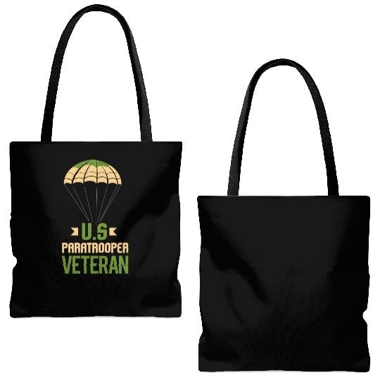 Army Parachute Airborne Division US Veteran Tote Bags (AOP)