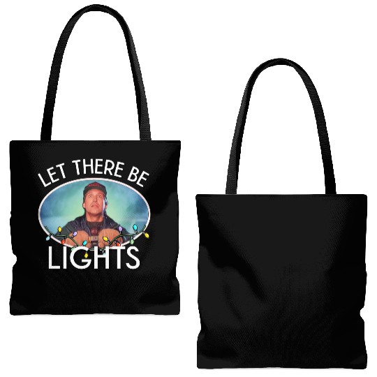 Funny Christmas lights design Tote Bags (AOP)
