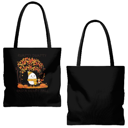 Humpty Dumpty Had A Great Fall Thanksgiving Autumn Tote Bags (AOP)