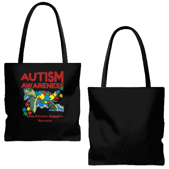Aunt And Nephew Not Always Eye To Eye Tote Bags (AOP)