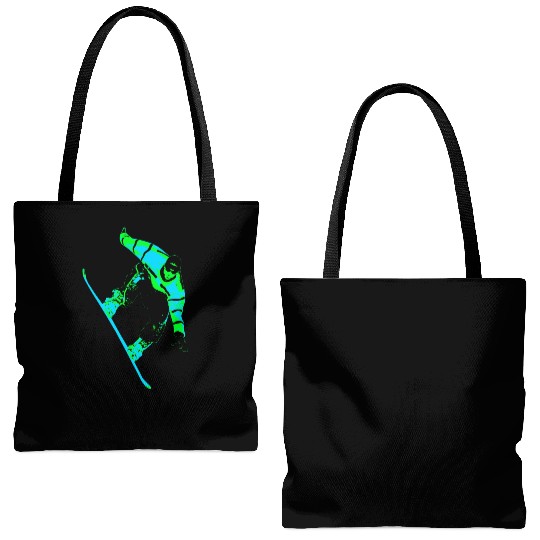 Snowboard Snowboarding Snowboarder Tote Bags (AOP)