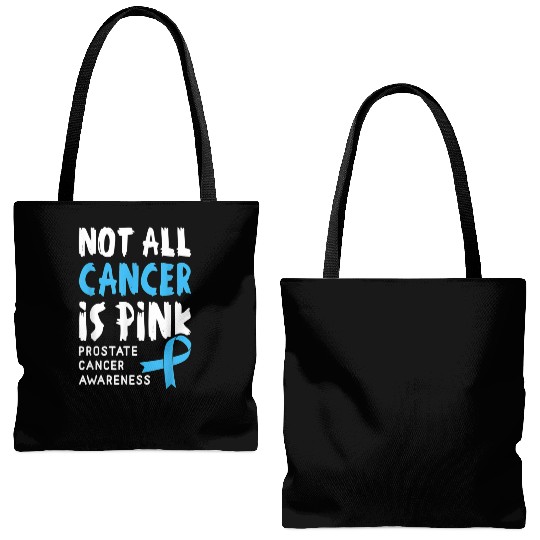 Not All Cancer Is Pink Prostate Cancer Awareness Tote Bags (AOP)