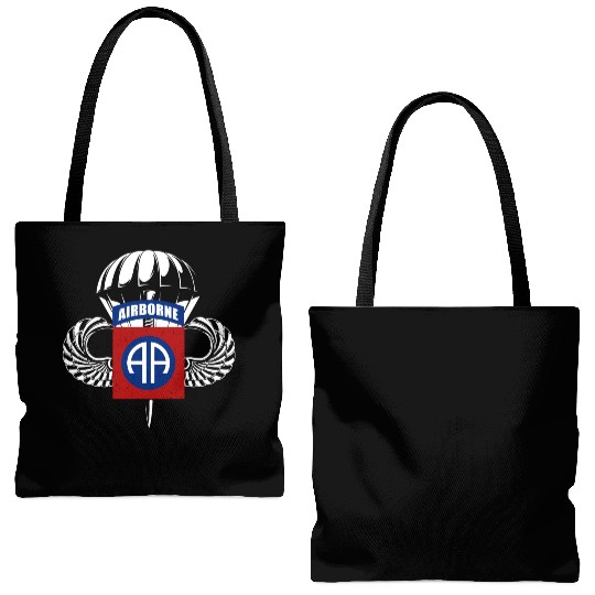 Airborne Paratrooper Wings US Army Military Tote Bags (AOP)