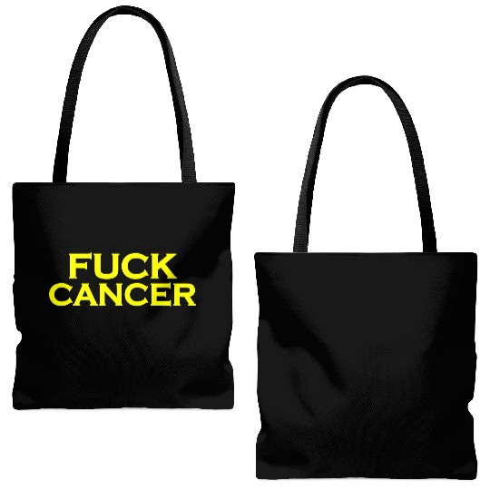 Fuck cancer Tote Bags (AOP)