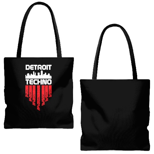 Detroit Techno House Music Festival Dance Love Tote Bags (AOP)