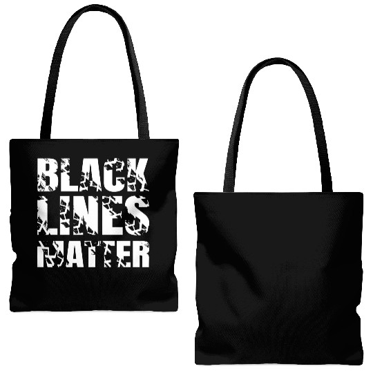 Black Lines Matter - Drift Car Guys Drag Racing Tote Bags (AOP)