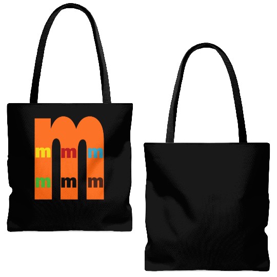 candy, chocolate, sweet, m&ms, Tote Bags (AOP)