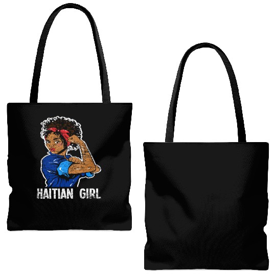 Haiti Girl Caribbean Tote Bags (AOP)