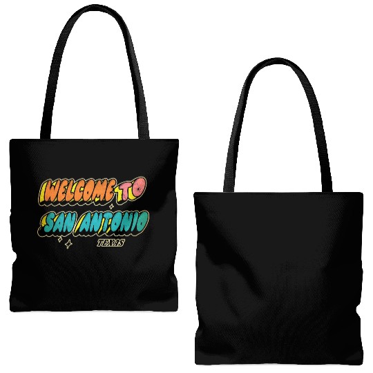 Welcome to San Antonio Texas Design Tote Bags (AOP)
